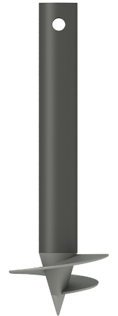 Винтовая свая с литым наконечником - СВС (л) 133/350-2000